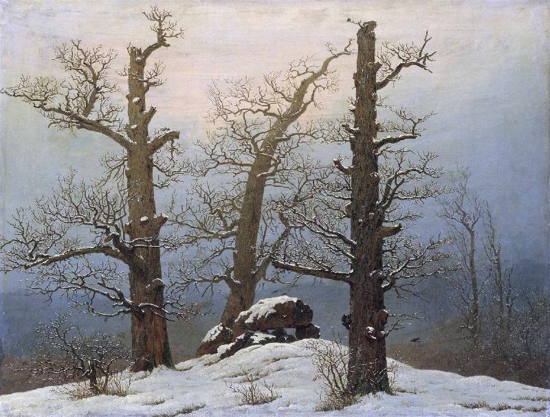 Caspar David Friedrich Dolmen in snow oil painting picture